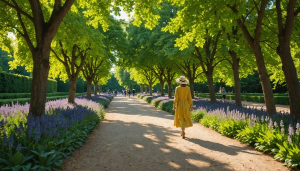 Flâner dans le magnifique jardin des plantes