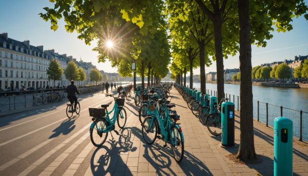 Le réseau de vélos en libre-service nantais